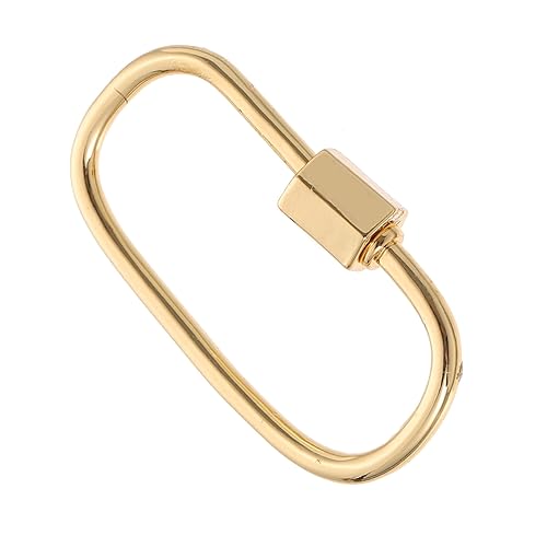 Operitacx 1 Stück Schmuck Verbindungsschnalle Edelstahl Karabiner Halsketten Schmuckverschlüsse Karabiner Clip Halskettenverschluss Halsketten Halskette Schraubverschluss Halskette von Operitacx