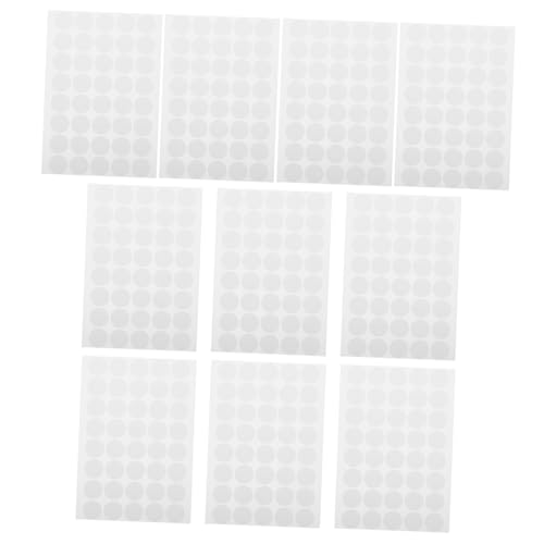 Operitacx 10 Blatt Klebeetiketten Selbstklebende Runde Aufkleber Verschiedenen Farben Durchmesser für Organisation im Büro Zuhause Klassenzimmer Einfach Abzulösen von Operitacx
