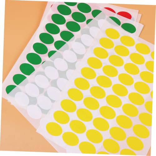 Operitacx 10 Blatt Papier Etiketten Aufkleber Selbstklebende Geschenkaufkleber für Bürobedarf Beschriftung und Dekoration Rot Gelb Blau Grün Weiß Je Operitacx 10 Blatt Papier Etiketten Aufkleber Selbstklebende Geschenkaufkleber für Bürobedarf Beschriftung und Dekoration Rot Gelb Blau Grün Weiß Je von Operitacx
