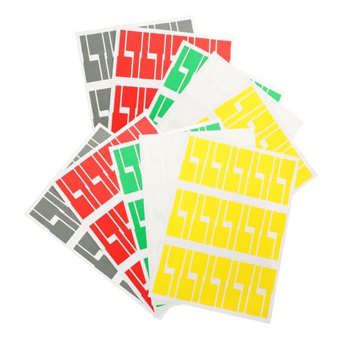 Operitacx 10 Blatt Teiliges Bunte Selbstklebende Kabelorganizer Etiketten Wasserfeste und Reißfeste Kabelbeschriftung Aufkleber zur Schnellen Kabelidentifikation und Einfachem Operitacx 10 Blatt Teiliges Bunte Selbstklebende Kabelorganizer Etiketten Wasserfeste und Reißfeste Kabelbeschriftung Aufkleber zur Schnellen Kabelidentifikation und Einfachem von Operitacx