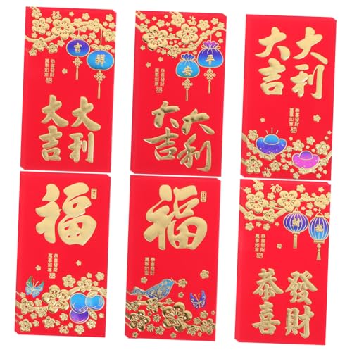Operitacx 10 Lai Shi Feng Hong Bao Beutel Rot Für Frühling Umschläge Neujahr Päckchen Und Geldtaschen Allerheiligenparty Mondfest Papier Operitacx 10 Lai Shi Feng Hong Bao Beutel Rot Für Frühling Umschläge Neujahr Päckchen Und Geldtaschen Allerheiligenparty Mondfest Papier von Operitacx