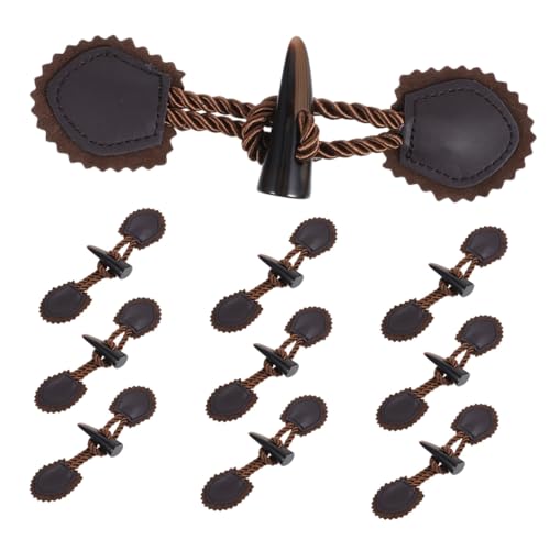 Operitacx 10 Paare Horn Knebelknöpfe aus Langlebigem Harz für Wintermäntel Vintage Design Zuverlässiger Verschluss für Wollmäntel und Diy-nähprojekte Dunkelbraun Operitacx 10 Paare Horn Knebelknöpfe aus Langlebigem Harz für Wintermäntel Vintage Design Zuverlässiger Verschluss für Wollmäntel und Diy-nähprojekte Dunkelbraun von Operitacx