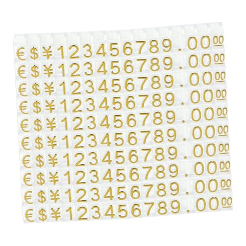 Operitacx 10 Preisanzeige Würfel für Schmuck Transparentes Preisschild für Uhren und Schmuckstücke Verstellbarer Preisdisplay Ständer für Einzelhandel Robustes Material von Operitacx