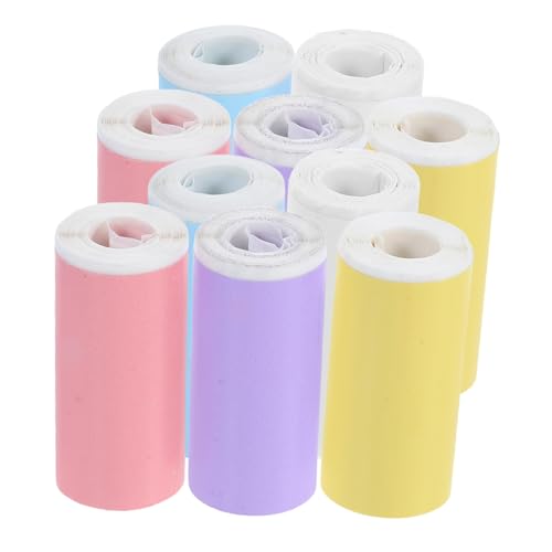 Operitacx 10 Rollen Mini Thermopapier Selbstklebend für Mini Drucker Farbige Thermoaufkleber für Foto und Journal Druck Tragbares Diy Stickerpapier Operitacx 10 Rollen Mini Thermopapier Selbstklebend für Mini Drucker Farbige Thermoaufkleber für Foto und Journal Druck Tragbares Diy Stickerpapier von Operitacx
