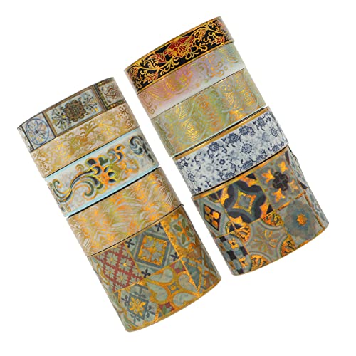 Operitacx 10 Rollen Washi Tape Dekorative Klebebänder aus Hochwertigem für Diy Bastelarbeiten Scrapbooking und Geschenkverpackungen Vielseitige Designs zur Kreativen Gestaltung Operitacx 10 Rollen Washi Tape Dekorative Klebebänder aus Hochwertigem für Diy Bastelarbeiten Scrapbooking und Geschenkverpackungen Vielseitige Designs zur Kreativen Gestaltung von Operitacx