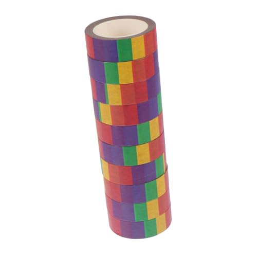 Operitacx 10 Rollen Washi Tape Regenbogen Washi Klebeband für Scrapbooking Dekoration und DIY Projekte für Kindergeburtstage und Kreative Bastelarbeiten Operitacx 10 Rollen Washi Tape Regenbogen Washi Klebeband für Scrapbooking Dekoration und DIY Projekte für Kindergeburtstage und Kreative Bastelarbeiten von Operitacx