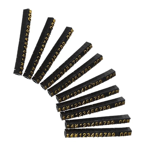 Operitacx 10 Sets Digitales Preisschild Verstellbare Preise Etiketten Preise Block Displayständer Etiketten Unbespannt Marktschild Basis Preise Schild Würfel Display Würfel von Operitacx