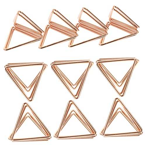 Operitacx 10 Stück Dreieckige Büroklammer Schreibtisch Elegant Inhaber Der Tabellennummer Dekorativ Clips Zubehör Hochzeit Für Halter Tischdekorationen Tischnummer Steht Eisen Rose Gold Operitacx 10 Stück Dreieckige Büroklammer Schreibtisch Elegant Inhaber Der Tabellennummer Dekorativ Clips Zubehör Hochzeit Für Halter Tischdekorationen Tischnummer Steht Eisen Rose Gold von Operitacx