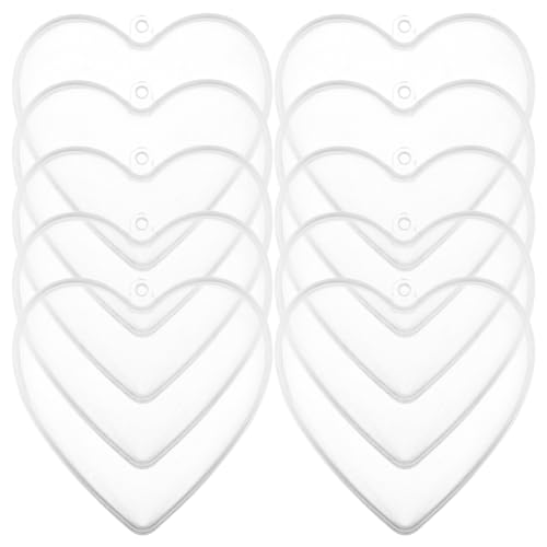 Operitacx 10 Stück Durchsichtige Herzform Füllbare Ornamente Kunststoff Diy Bastel Kugeln für Hochzeiten Weihnachten und Festtagsdekorationen Operitacx 10 Stück Durchsichtige Herzform Füllbare Ornamente Kunststoff Diy Bastel Kugeln für Hochzeiten Weihnachten und Festtagsdekorationen von Operitacx