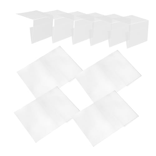 Operitacx 10 Stück Etikettenhalter aus Kunststoff für Regale Transparente Preisschild Halter für Bibliotheken Buchhandlungen und Modegeschäfte Design Leicht zu Reinigen und Tragbar von Operitacx