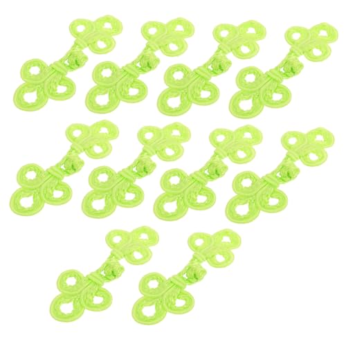 Operitacx 10 Stück Handgefertigte Knöpfe für Cheongsam Oberbekleidung Drei Verschlüsse für Stilvolle Operitacx 10 Stück Handgefertigte Knöpfe für Cheongsam Oberbekleidung Drei Verschlüsse für Stilvolle von Operitacx
