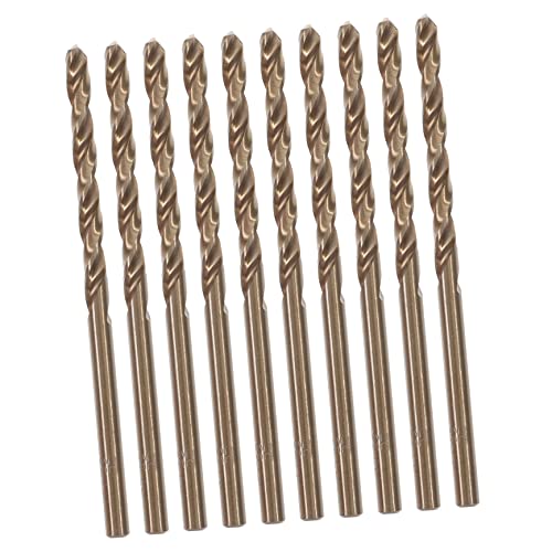 Operitacx 10 Stück Hochgeschwindigkeitsstahlbohrerbits Schlangenbohrer Bohrer aus gehärtetem Stahl Betonbohrer verdrehte Bohrer Drill Bit Kit Bohrer für Stahl m35 Schnellarbeitsstahl von Operitacx