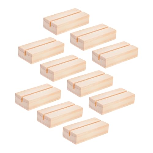 Operitacx 10 Stück Holz Tischkartenhalter mit Slot Elegante Fotohalter für Schreibtisch Name und Menükarten Stabil und Natürlich für Veranstaltungen und Büroorganisation Operitacx 10 Stück Holz Tischkartenhalter mit Slot Elegante Fotohalter für Schreibtisch Name und Menükarten Stabil und Natürlich für Veranstaltungen und Büroorganisation von Operitacx