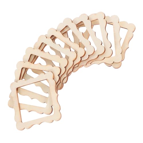 Operitacx 10 Stück Holzstückchen für Diy Bastelprojekte Quadratische Bilderrahmen Formen Hochwertigem Holz für Kreative Handarbeiten und Dekorationen zu Verschiedenen Anlässen Operitacx 10 Stück Holzstückchen für Diy Bastelprojekte Quadratische Bilderrahmen Formen Hochwertigem Holz für Kreative Handarbeiten und Dekorationen zu Verschiedenen Anlässen von Operitacx