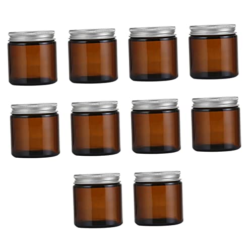 Operitacx 10 Stück Kerzenhalter mit Aluminiumdeckel Leere Kerzenbecher für DIY Kerzenherstellung für Aromatherapie und Dekoration von Operitacx