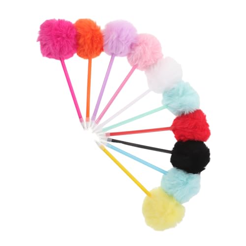 Operitacx 10 Stück Kreative Pom Pom Kugelschreiber Bunte Flauschige Plüschstifte für Mädchen Glatte Schmierfreie Weicher Griff für Schule Büro Belohnungen Operitacx 10 Stück Kreative Pom Pom Kugelschreiber Bunte Flauschige Plüschstifte für Mädchen Glatte Schmierfreie Weicher Griff für Schule Büro Belohnungen von Operitacx