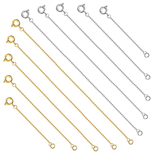 Operitacx 10 Stück Kupfer-Halskette Schmuck Halskettentrenner Ersatz Kupfer Halskette Verlängerung Goldene Halskette Verlängerung Kettenverlängerung für Armband Armband-Kettenverlängerungen Operitacx 10 Stück Kupfer-Halskette Schmuck Halskettentrenner Ersatz Kupfer Halskette Verlängerung Goldene Halskette Verlängerung Kettenverlängerung für Armband Armband-Kettenverlängerungen von Operitacx