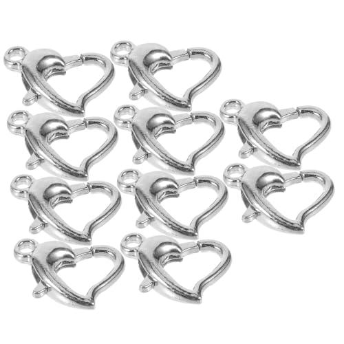 Operitacx 10 Stück Metall Lobster Verschlüsse für Schmuck DIY Langlebige Ketten und Armbandverschlüsse mit Einfach zu Bedienendem Karabinerverschluss Geeignet für Schmuckherstellung und Operitacx 10 Stück Metall Lobster Verschlüsse für Schmuck DIY Langlebige Ketten und Armbandverschlüsse mit Einfach zu Bedienendem Karabinerverschluss Geeignet für Schmuckherstellung und von Operitacx