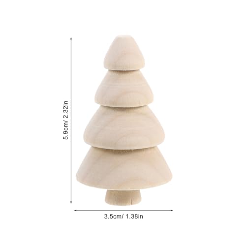 Operitacx 10 Stück Mini Weihnachtsbäume aus Naturbelassenem Holz Unbemalte DIY Holzfiguren für Kreative Bastelprojekte Handgefertigte Tischdekoration für Weihnachten und Kunst Operitacx 10 Stück Mini Weihnachtsbäume aus Naturbelassenem Holz Unbemalte DIY Holzfiguren für Kreative Bastelprojekte Handgefertigte Tischdekoration für Weihnachten und Kunst von Operitacx