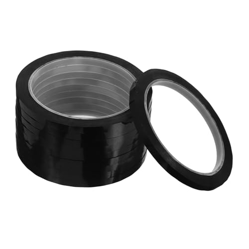 Operitacx 10 Stück Nadelstreifenband Board-Klebeband löschen Nadelstreifen-Kunstband Boot-Streifenband Abdeckband Trockenlöschstreifen Vinylstreifenband Garderobenkleber das Haustier Schwarz von Operitacx