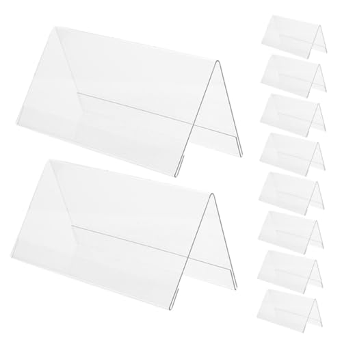 Operitacx 10 Stück Namensschilder Für Den Schreibtisch Durchsichtiges Acryl Namensschildhalter Fürs Büro Doppelseitiger Schilderständer Für Konferenzen Geschäftsschulungen Operitacx 10 Stück Namensschilder Für Den Schreibtisch Durchsichtiges Acryl Namensschildhalter Fürs Büro Doppelseitiger Schilderständer Für Konferenzen Geschäftsschulungen von Operitacx