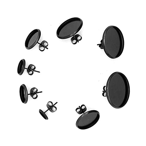 Operitacx 10 Stück Ohrringe Basis DIY Schmuckzubehör Kreative Schwarze Ohrringe mit Korkbasis Runde Ohrstecker mit Ohrstopper für DIY Zubehör für Schmuckherstellung Operitacx 10 Stück Ohrringe Basis DIY Schmuckzubehör Kreative Schwarze Ohrringe mit Korkbasis Runde Ohrstecker mit Ohrstopper für DIY Zubehör für Schmuckherstellung von Operitacx