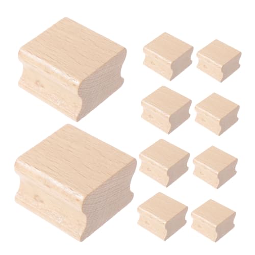Operitacx 10 Stück Quadratische Gerillte Holzblöcke für Diy Karten Scrapbooking und Kreative Bastelprojekte Ergonomisches Design Langlebige Beschichtung Operitacx 10 Stück Quadratische Gerillte Holzblöcke für Diy Karten Scrapbooking und Kreative Bastelprojekte Ergonomisches Design Langlebige Beschichtung von Operitacx