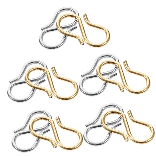 Operitacx 10 Stück S Förmige Schmuckverschlüsse aus Robustem DIY Armband Kettenverbinder Korrosionsbeständig Einfach zu Montieren für Handgefertigte Schmuckstücke Operitacx 10 Stück S Förmige Schmuckverschlüsse aus Robustem DIY Armband Kettenverbinder Korrosionsbeständig Einfach zu Montieren für Handgefertigte Schmuckstücke von Operitacx