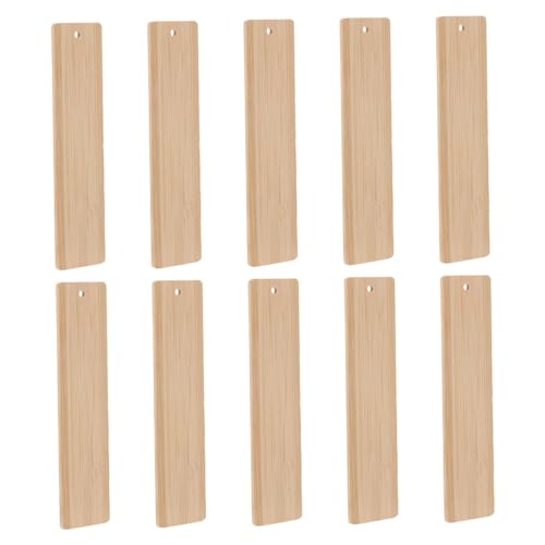 Operitacx 10 Stück Teiliges Bambus Lesezeichen Blanko Diy Bastelset mit Glatte Kanten Vielseitig Bemalbar Sichere Rundungen für Bücherfreunde Dekoration Operitacx 10 Stück Teiliges Bambus Lesezeichen Blanko Diy Bastelset mit Glatte Kanten Vielseitig Bemalbar Sichere Rundungen für Bücherfreunde Dekoration von Operitacx