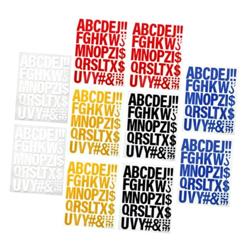 Operitacx 10 Stück Teiliges Bügelbuchstaben Aufnäher Alphabet Farbig Langlebig Waschbeständig für Kleidung Rucksäcke Hüte DIY Kreative Textile Dekoration von Operitacx