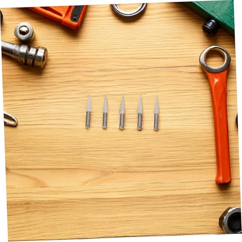 Operitacx 10 Stück Teiliges Cnc-gravierfräser-set V-nut Schaftfräser aus Wolframstahl Präzise Schnitzerei und Gravur Langlebig Verschleißfest für DIY-Bearbeitung von Operitacx