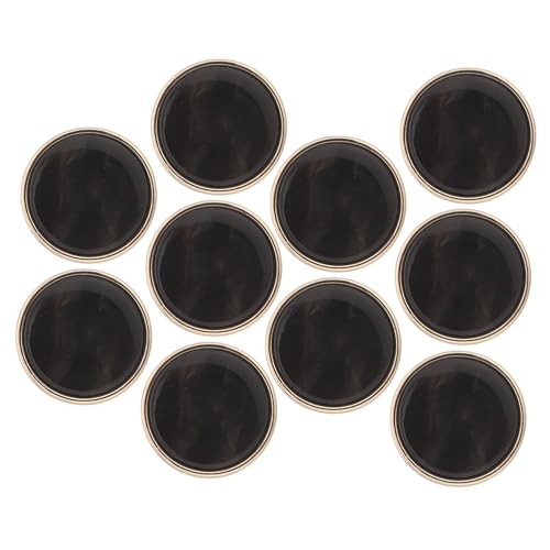 Operitacx 10 Stück Teiliges Flacher Runder Resin-metall-knöpfe für Blazer Mäntel Wolljacken Strapazierfähige Kratzfeste Nähknöpfe für Bekleidungsdekoration und Diy-nähzubehör von Operitacx