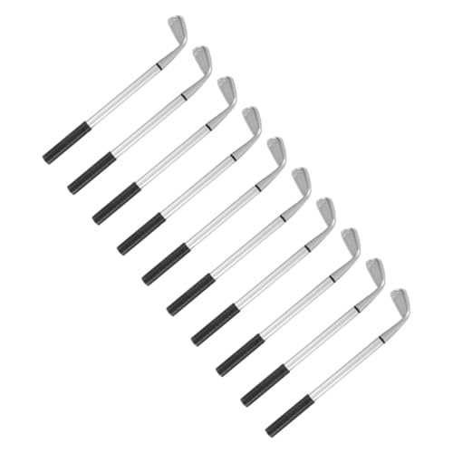 Operitacx 10 Stück Teiliges Golf Kugelschreiber Miniatur Club Design Aluminiumlegierung Langlebig Schreibgerät für Golf Fans und Büro Dekoration Operitacx 10 Stück Teiliges Golf Kugelschreiber Miniatur Club Design Aluminiumlegierung Langlebig Schreibgerät für Golf Fans und Büro Dekoration von Operitacx