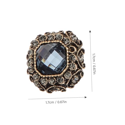 Operitacx 10 Stück Teiliges Große Metallknöpfe mit Strass Zierknöpfe zum Annähen Eleganter Mantelknopf für Kaschmir Wollmäntel Leichter DIY modeverschluss für Kleidung und Accessoires von Operitacx