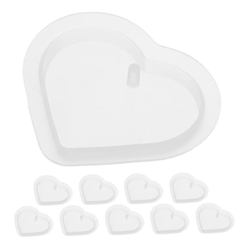 Operitacx 10 Stück Teiliges Herzform Silikonmold für Epoxidharz Niedliche Gießformen für DIY Schmuck Schlüsselanhänger Anhänger und Bastelprojekte Operitacx 10 Stück Teiliges Herzform Silikonmold für Epoxidharz Niedliche Gießformen für DIY Schmuck Schlüsselanhänger Anhänger und Bastelprojekte von Operitacx