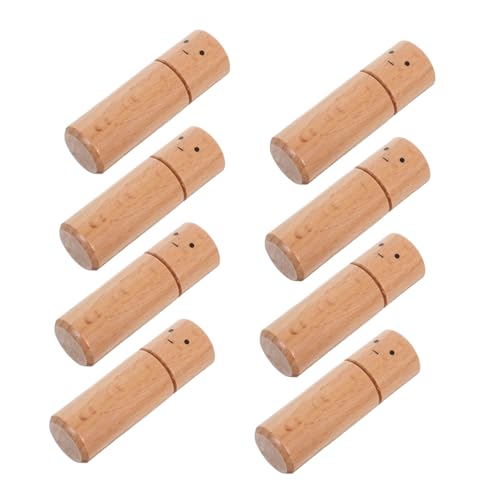 Operitacx 10 Stück Teiliges Holzsteckfiguren aus Natürlichem Buchenholz Unbemalte DIY Holzpuppen für Kreative Bastelprojekte Malen Gestalten und Kinderzimmer Dekoration von Operitacx