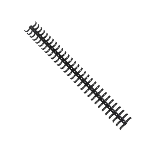 Operitacx 10 Stück Teiliges Kunststoff loch binderinge Flexible Ringclips für Lose Wiederverwendbar Schwarz für Bürobedarf Ringordner und Spiralbindung Robust und Formbeständig von Operitacx