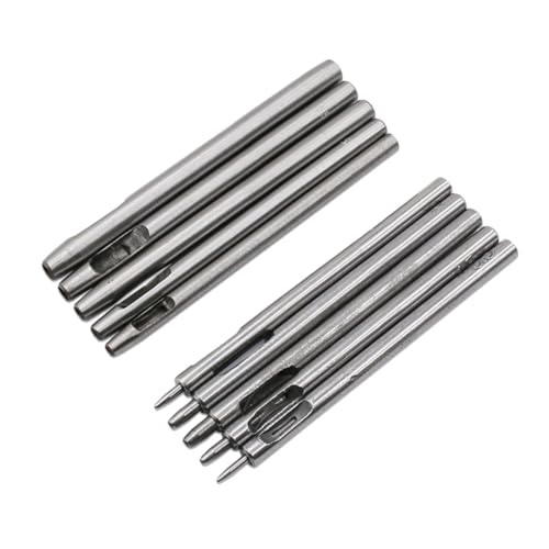 Operitacx 10 Stück Teiliges Lederlochstanzer Rund Langlebig und Energiesparend für Gürtel Uhrenarmband Lederreste und Bastelarbeiten Präzise Glatte für Hobby DIY und Heimreparatur von Operitacx