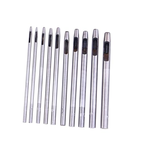 Operitacx 10 Stück Teiliges Locher Set Rundlochstanzer für Gürtel Uhrenarmband Handwerk Punch Cutter Werkzeug Langlebig und Einfach zu Bedienen Operitacx 10 Stück Teiliges Locher Set Rundlochstanzer für Gürtel Uhrenarmband Handwerk Punch Cutter Werkzeug Langlebig und Einfach zu Bedienen von Operitacx