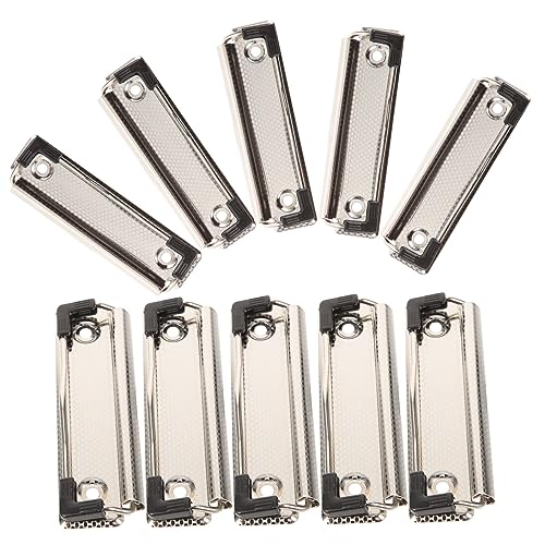 Operitacx 10 Stück Teiliges Metall Clipboard Clips Vielseitige Langlebige Klemmbrettklemmen aus Metall für Lehrer Büro und Schreibwaren Einfache Handhabung und Operitacx 10 Stück Teiliges Metall Clipboard Clips Vielseitige Langlebige Klemmbrettklemmen aus Metall für Lehrer Büro und Schreibwaren Einfache Handhabung und von Operitacx