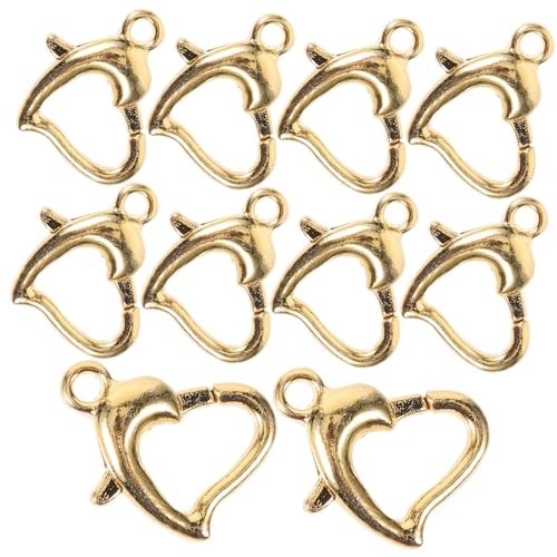 Operitacx 10 Stück Teiliges Metall Lobster Verschluss für DIY Schmuck Langlebige Fein Gearbeitete Armband und Halskettenverbinder Einfache Montage Klassische Farbe Passend Operitacx 10 Stück Teiliges Metall Lobster Verschluss für DIY Schmuck Langlebige Fein Gearbeitete Armband und Halskettenverbinder Einfache Montage Klassische Farbe Passend von Operitacx
