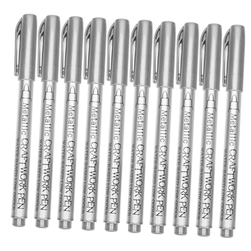 Operitacx 10 Stück Teiliges Metallic Öl Paint Marker Stifte Schnell Trocknend Permanent Für Stoff Holz Vielseitig Künstlerbedarf Operitacx 10 Stück Teiliges Metallic Öl Paint Marker Stifte Schnell Trocknend Permanent Für Stoff Holz Vielseitig Künstlerbedarf von Operitacx