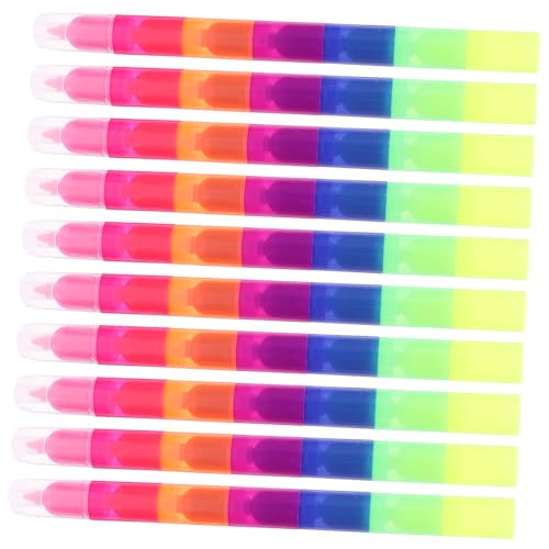 Operitacx 10 Stück Teiliges Multifarbiger Graffiti Marker Kleine Stapelbare Highlighter mit Flachem Griff für Scrapbooking Schule und Büro Leuchtende Farben zur Hervorhebung Wichtiger Operitacx 10 Stück Teiliges Multifarbiger Graffiti Marker Kleine Stapelbare Highlighter mit Flachem Griff für Scrapbooking Schule und Büro Leuchtende Farben zur Hervorhebung Wichtiger von Operitacx