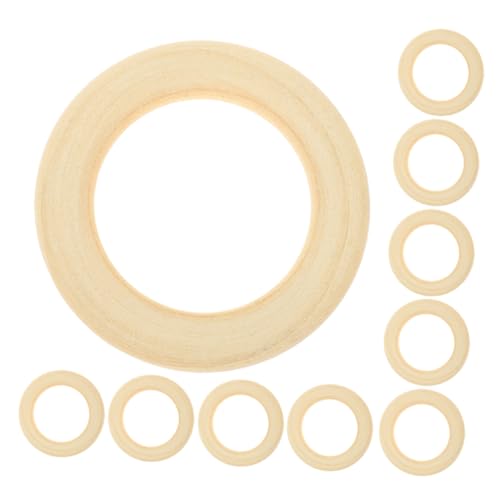 Operitacx 10 Stück Teiliges Natürliche Holzringe für DIY Handwerk Unvollendete Holzringe Macrame Holzhoop für Schmuckherstellung Hochzeits Wohnkultur Operitacx 10 Stück Teiliges Natürliche Holzringe für DIY Handwerk Unvollendete Holzringe Macrame Holzhoop für Schmuckherstellung Hochzeits Wohnkultur von Operitacx