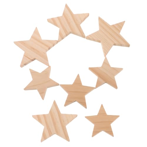 Operitacx 10 Stück Teiliges Naturbelassene Holz Sterne Unbehandelte Holzformen für DIY Bastelprojekte Langlebige Fünfzackige Stern Dekorationen für Party und Wohnambiente Operitacx 10 Stück Teiliges Naturbelassene Holz Sterne Unbehandelte Holzformen für DIY Bastelprojekte Langlebige Fünfzackige Stern Dekorationen für Party und Wohnambiente von Operitacx