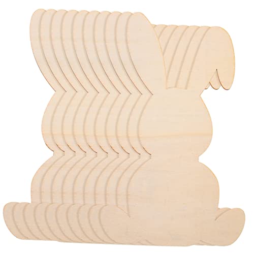 Operitacx 10 Stück Teiliges Osterhasen Holzspäne zum Bemalen Naturbelassene Holzscheiben für DIY Osterdekoration Sichere Holzrohlinge für Frühlingspartys und Heimdekorationen Operitacx 10 Stück Teiliges Osterhasen Holzspäne zum Bemalen Naturbelassene Holzscheiben für DIY Osterdekoration Sichere Holzrohlinge für Frühlingspartys und Heimdekorationen von Operitacx