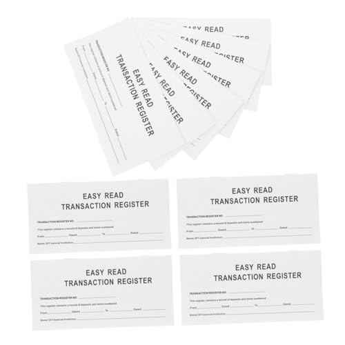 Operitacx 10 Stück Teiliges Persönliches Scheckbuch Register Leeres Transaktionslogbuch für Effizientes Finanzmanagement und Persönliche Budgetierung Kalender Benutzerfreundlich und Operitacx 10 Stück Teiliges Persönliches Scheckbuch Register Leeres Transaktionslogbuch für Effizientes Finanzmanagement und Persönliche Budgetierung Kalender Benutzerfreundlich und von Operitacx