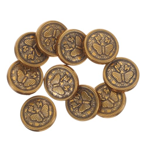 Operitacx 10 Stück Teiliges Retro Metallknöpfe Runde Vintage Zinklegierung Knöpfe DIY Nähzubehör für Blazer Mäntel Kleidung und Handwerksprojekte Kleidungsknöpfe Operitacx 10 Stück Teiliges Retro Metallknöpfe Runde Vintage Zinklegierung Knöpfe DIY Nähzubehör für Blazer Mäntel Kleidung und Handwerksprojekte Kleidungsknöpfe von Operitacx