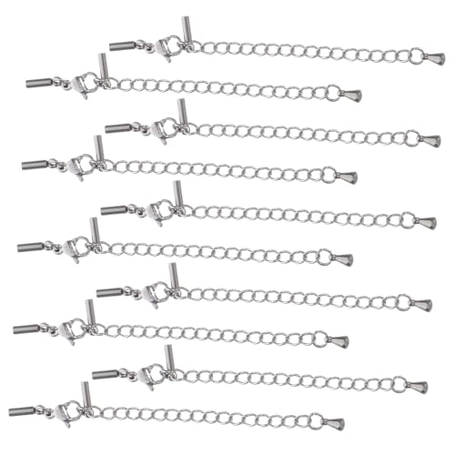 Operitacx 10 Stück Teiliges Schmuckverlängerungsketten mit Verstellbarem Verschluss Kompatibel für Halsketten und Armbänder Langlebig Elegant Vielseitig Einsetzbar für Individuellen Stil von Operitacx