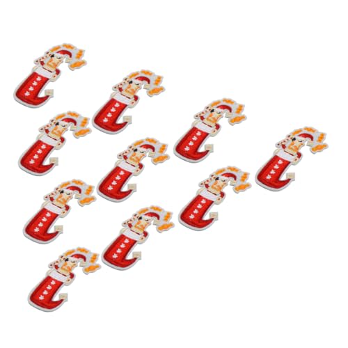 Operitacx 10 Stück Teiliges Set Bestickter Weihnachts Patches Bunte Applikationen für Kleidung Rucksack Mütze Diy Dekoration und Reparatur Festliche Fashion Akzente Operitacx 10 Stück Teiliges Set Bestickter Weihnachts Patches Bunte Applikationen für Kleidung Rucksack Mütze Diy Dekoration und Reparatur Festliche Fashion Akzente von Operitacx